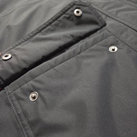 Eddie Bauer Black Waterproof Rainfoil Rain Coat Parka Adventure Outdoors L EUC - Picture 6 of 9